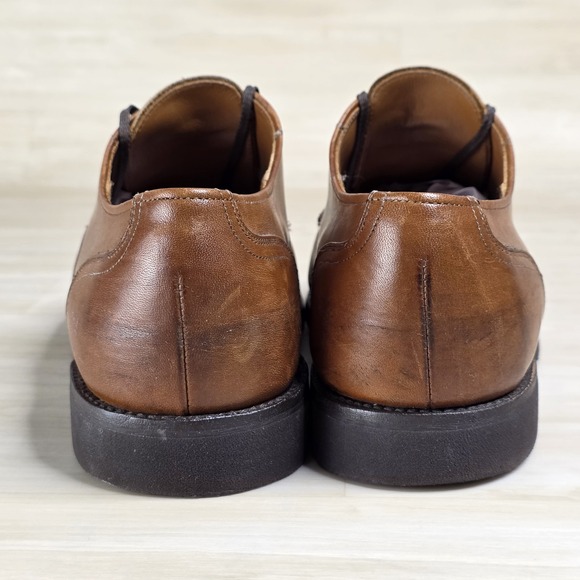 Allen Edmonds Ellsworth Oxford Cap Toe Brown Leather Men\'s Shoes Size 9 EEE‎ main image 9